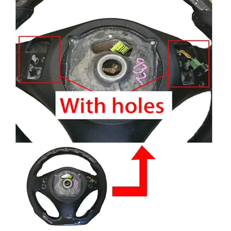 High Forging Carbon Fine Workmanship LED Alcantara Steering Wheel m Performance for BMW 3 Series E90 E92 Car Steering Wheel-7