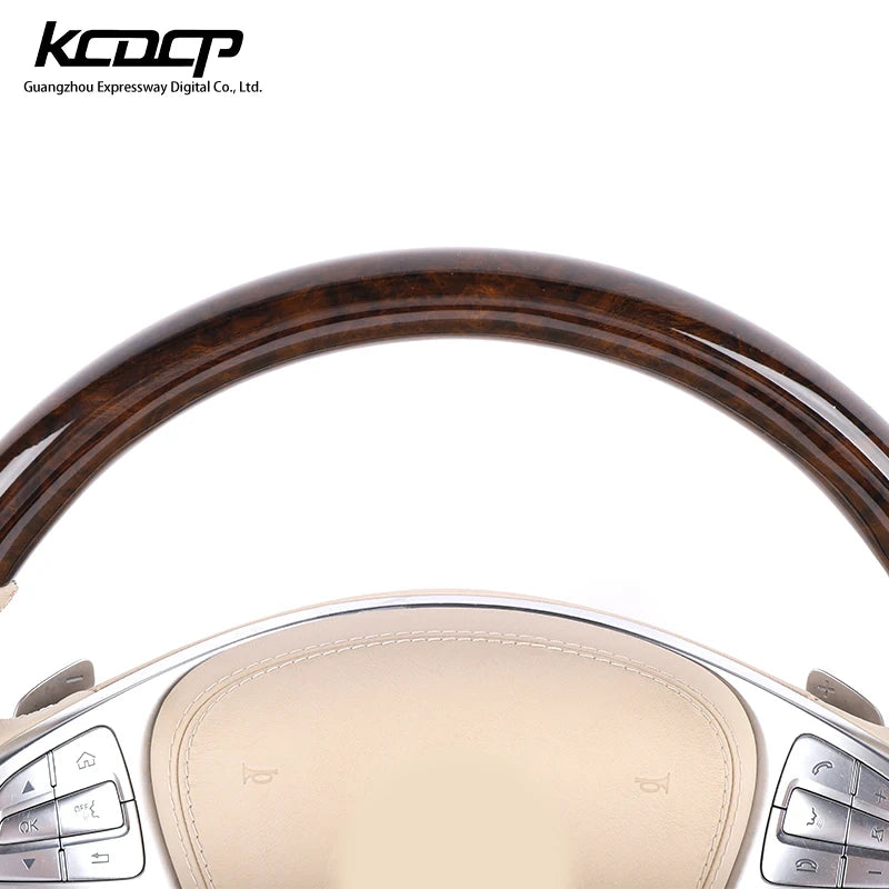 Custom Alcantara Carbon Fiber Steering Wheel Fit for Benz 2014-2017 W222 S300 S320 S400 S500 S600 W221 W223 E320 E260 Steering-3