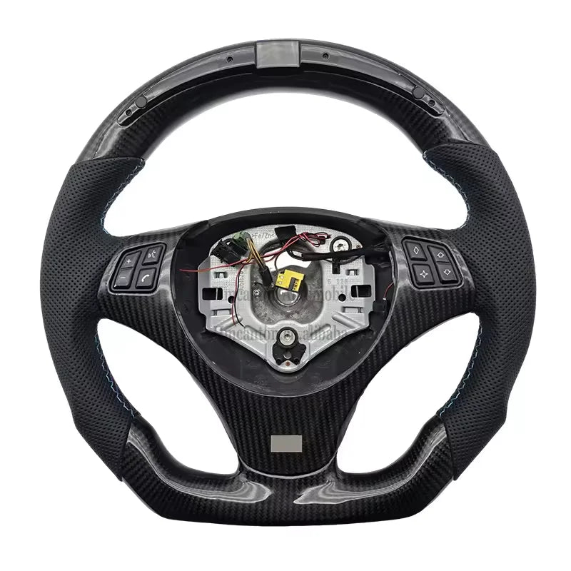 High Forging Carbon Fine Workmanship LED Alcantara Steering Wheel m Performance for BMW 3 Series E90 E92 Car Steering Wheel-13