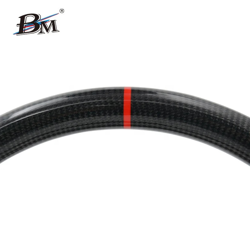 BM Fit Custom Sport Steering Wheels for 2019-2024 Dodge RAM Series High Quality Carbon Fiber Made with PU Material-4