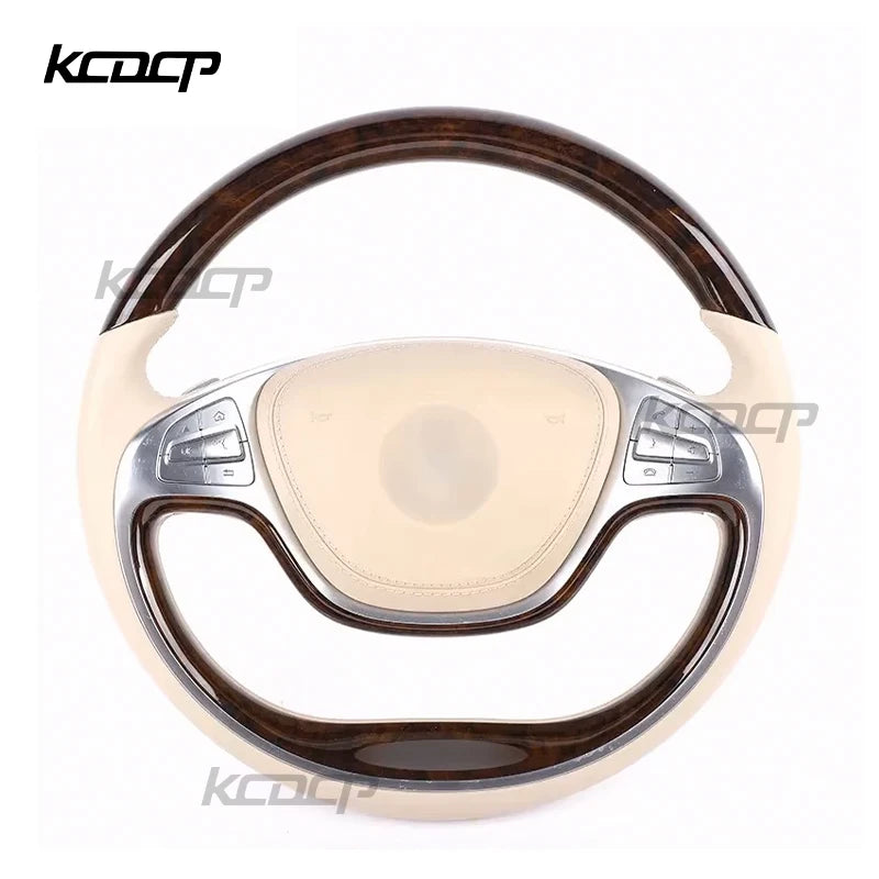 Custom Alcantara Carbon Fiber Steering Wheel Fit for Benz 2014-2017 W222 S300 S320 S400 S500 S600 W221 W223 E320 E260 Steering-0